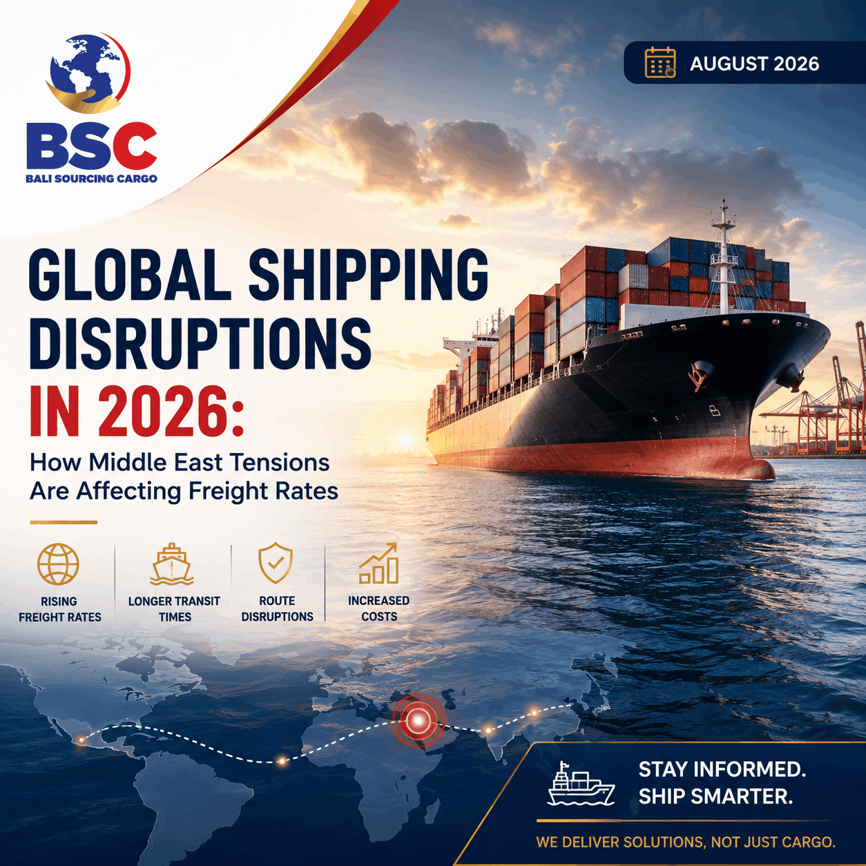 Global Shipping Disruptions in 2026: How Middle East Tensions Are Affecting Freight Rates